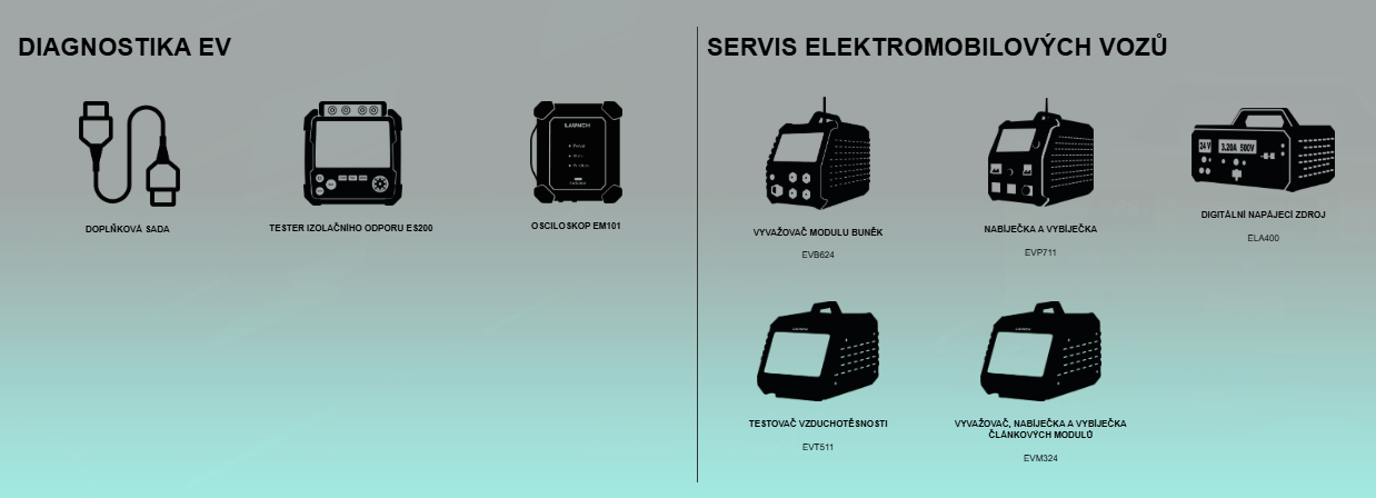 Launch Europe EV Produkty